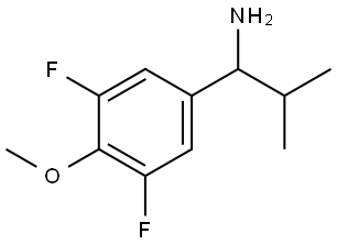 1-(3,5-DIFLUORO-4-METHOXYPHENYL)-2-METHYLPROPYLAMINE Structure