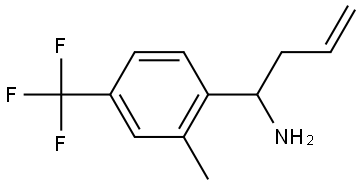 1-[2-METHYL-4-(TRIFLUOROMETHYL)PHENYL]BUT-3-ENYLAMINE 结构式