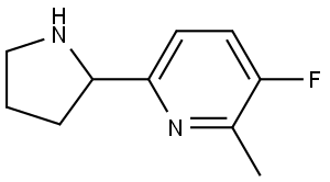 3-FLUORO-2-METHYL-6-(PYRROLIDIN-2-YL)PYRIDINE|