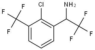 1-[2-CHLORO-3-(TRIFLUOROMETHYL)PHENYL]-2,2,2-TRIFLUOROETHYLAMINE Structure