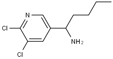 1-(5,6-DICHLORO-3-PYRIDYL)PENTYLAMINE Struktur