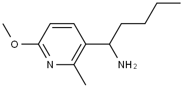 1-(6-METHOXY-2-METHYL-3-PYRIDYL)PENTYLAMINE Structure
