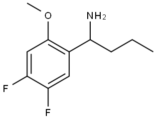 1-(4,5-DIFLUORO-2-METHOXYPHENYL)BUTYLAMINE,1270492-00-6,结构式