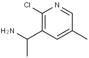 1-(2-CHLORO-5-METHYL-3-PYRIDYL)ETHYLAMINE 化学構造式