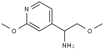 2-methoxy-1-(2-methoxypyridin-4-yl)ethan-1-amine Struktur