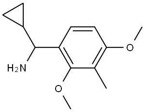 CYCLOPROPYL(2,4-DIMETHOXY-3-METHYLPHENYL)METHANAMINE 结构式