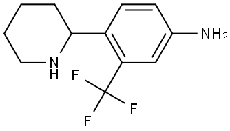 4-(piperidin-2-yl)-3-(trifluoromethyl)aniline 结构式