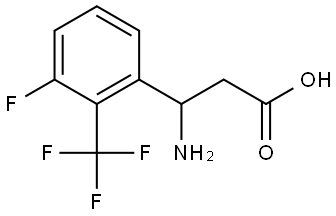 3-AMINO-3-[3-FLUORO-2-(TRIFLUOROMETHYL)PHENYL]PROPANOIC ACID Structure