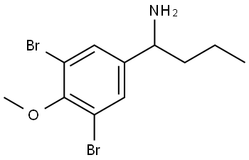 1-(3,5-DIBROMO-4-METHOXYPHENYL)BUTYLAMINE Structure