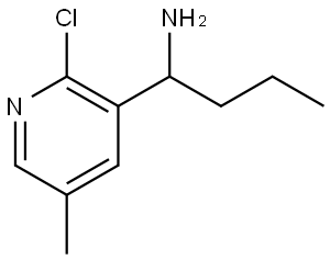 1-(2-CHLORO-5-METHYL-3-PYRIDYL)BUTYLAMINE,1270529-14-0,结构式
