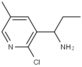 1-(2-CHLORO-5-METHYL-3-PYRIDYL)PROPYLAMINE,1270529-17-3,结构式