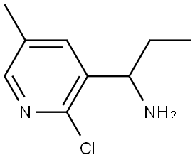 1-(2-CHLORO-5-METHYL-3-PYRIDYL)PROPYLAMINE Struktur