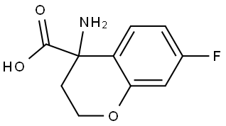 4-Amino-7-fluoro-3,4-dihydro-2H-1-benzopyran-4-carboxylic acid|