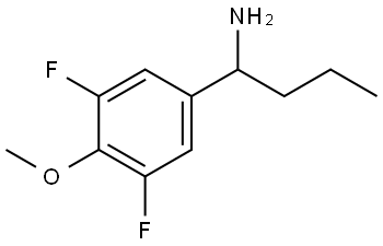 1-(3,5-DIFLUORO-4-METHOXYPHENYL)BUTYLAMINE 结构式