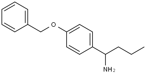 1-[4-(PHENYLMETHOXY)PHENYL]BUTYLAMINE Structure