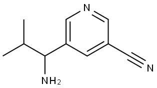 5-(1-AMINO-2-METHYLPROPYL)PYRIDINE-3-CARBONITRILE Structure