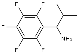 2-METHYL-1-(2,3,4,5,6-PENTAFLUOROPHENYL)PROPAN-1-AMINE 结构式