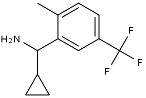 CYCLOPROPYL[2-METHYL-5-(TRIFLUOROMETHYL)PHENYL]METHANAMINE Structure