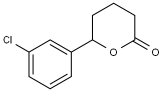 6-(3-chlorophenyl)oxan-2-one|