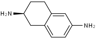 (2S)-1,2,3,4-tetrahydronaphthalene-2,6-diamine 结构式