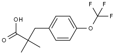 2,2-dimethyl-3-(4-(trifluoromethoxy)phenyl)propanoic acid Structure