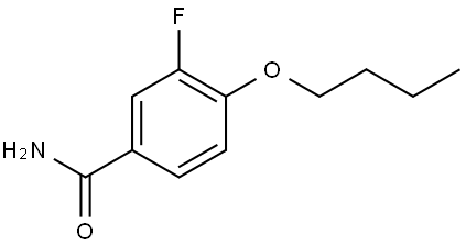 4-butoxy-3-fluorobenzamide Structure