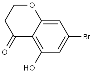 7-bromo-5-hydroxy-3,4-dihydro-2H-1-benzopyran-4-one Structure