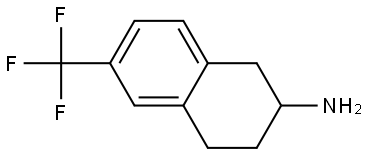 6-(三氟甲基)-1,2,3,4-四氢萘-2-胺,1273612-71-7,结构式