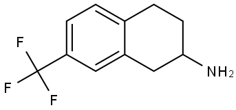 2-Naphthalenamine, 1,2,3,4-tetrahydro-7-(trifluoromethyl)- Structure