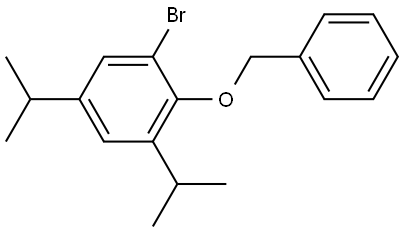 2-(benzyloxy)-1-bromo-3,5-diisopropylbenzene 化学構造式