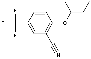 2-(1-Methylpropoxy)-5-(trifluoromethyl)benzonitrile Structure