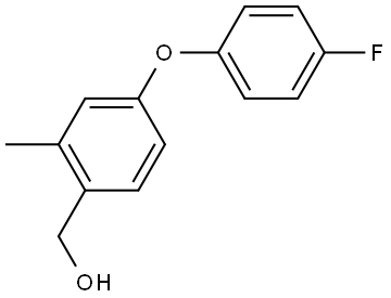 (4-(4-Fluorophenoxy)-2-methylphenyl)methanol Structure