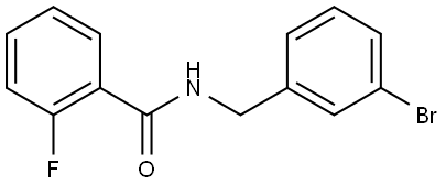 N-[(3-Bromophenyl)methyl]-2-fluorobenzamide Structure