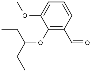 2-(1-Ethylpropoxy)-3-methoxybenzaldehyde Structure