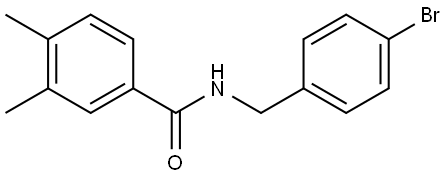 N-[(4-Bromophenyl)methyl]-3,4-dimethylbenzamide 结构式