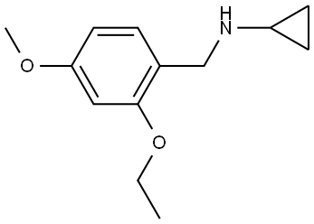 N-Cyclopropyl-2-ethoxy-4-methoxybenzenemethanamine 结构式