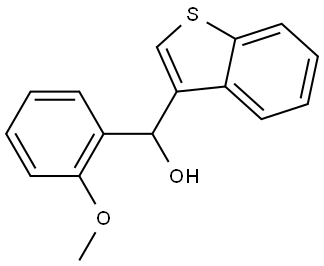 benzo[b]thiophen-3-yl(2-methoxyphenyl)methanol Structure