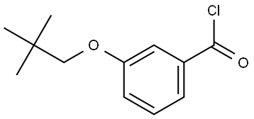 3-(2,2-Dimethylpropoxy)benzoyl chloride,1281733-58-1,结构式