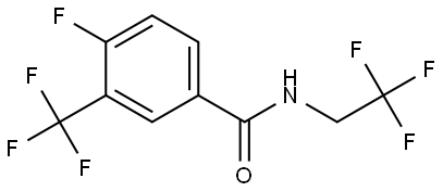 4-Fluoro-N-(2,2,2-trifluoroethyl)-3-(trifluoromethyl)benzamide,1283527-80-9,结构式