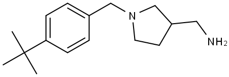 (1-(4-(tert-butyl)benzyl)pyrrolidin-3-yl)methanamine 结构式