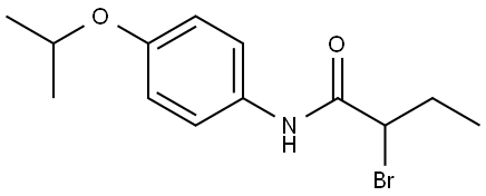 2-Bromo-N-[4-(1-methylethoxy)phenyl]butanamide 结构式