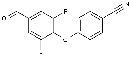 4-(2,6-Difluoro-4-formylphenoxy)benzonitrile 结构式