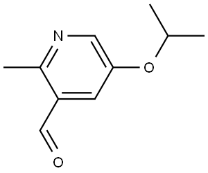 2-Methyl-5-(1-methylethoxy)-3-pyridinecarboxaldehyde Structure