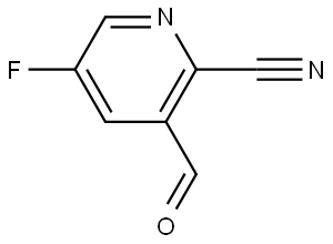 5-氟-3-甲酰甲基吡啶腈, 1289000-76-5, 结构式