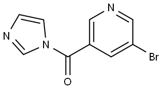 (5-Bromopyridin-3-yl)(1H-imidazol-1-yl)methanone Struktur