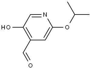 5-Hydroxy-2-(1-methylethoxy)-4-pyridinecarboxaldehyde,1289017-21-5,结构式