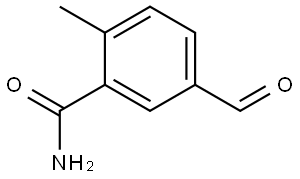 5-Formyl-2-methylbenzamide 结构式