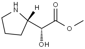 (R)-Methyl 2-hydroxy-2-((S)-pyrrolidin-2-yl)acetate Structure