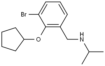 3-Bromo-2-(cyclopentyloxy)-N-(1-methylethyl)benzenemethanamine Structure