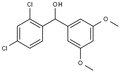 (2,4-dichlorophenyl)(3,5-dimethoxyphenyl)methanol Structure